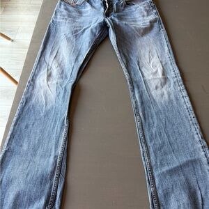 Diesel Men's Light Blue Boot Jeans